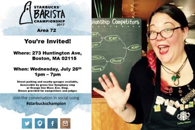 4 more days! Katniss is a #starbuckschampion from D857. Lets cheer her on as she competes and leads coffee passion in Portland Maine!
