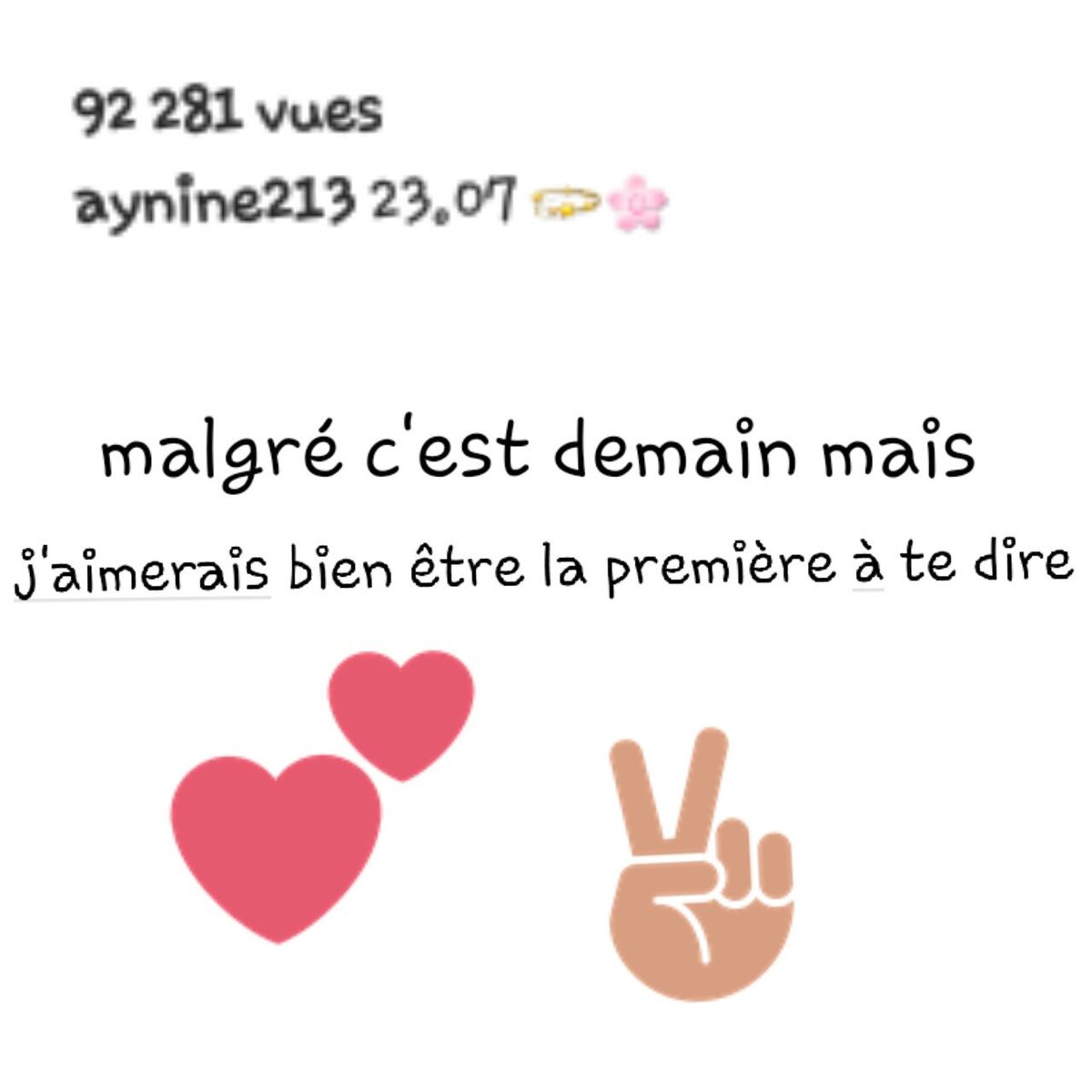 raniaev's tweet photo. Je te souhaite une vie heureuse et trop d'enfants que le dieu te protèges ma mielleure chanteuse ❤❤ le 23/07 💍 j'ai vu ça sur insta @Aynine https://t.co/JSN3H66Dt6