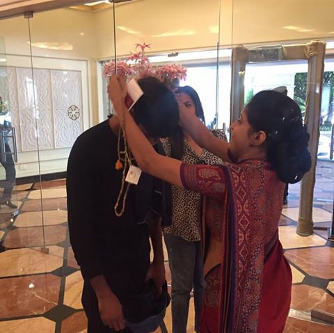 dtd_team's tweet photo. @dhanushkraja Sir reached Hyderabad hotel taj Krishna for #VIP2Pressmeet with @soundaryaarajni Telugu promotion started. @KajolAtUN https://t.co/igH1MGA6PZ