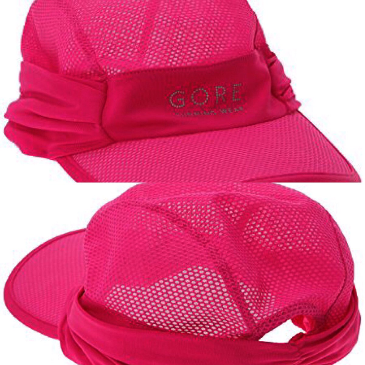 CENA 27,99EUR 
Cena ar MEGA ATLAIDI 6,99EUR Gore sieviešu skriešanas cepures ar nadziņu, sietveida iestrādes un aizmugurē atvere matu astei.