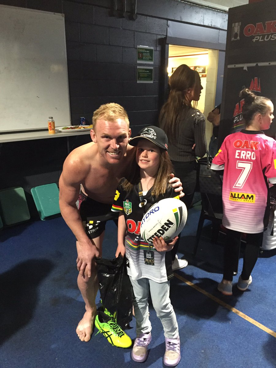 nathan_kentwell's tweet photo. Thanks @PenrithPanthers for going above and beyond to make Chelsea's 8th birthday special!! She couldn't be more happy. #pantherpride https://t.co/N3AKiA6Amf