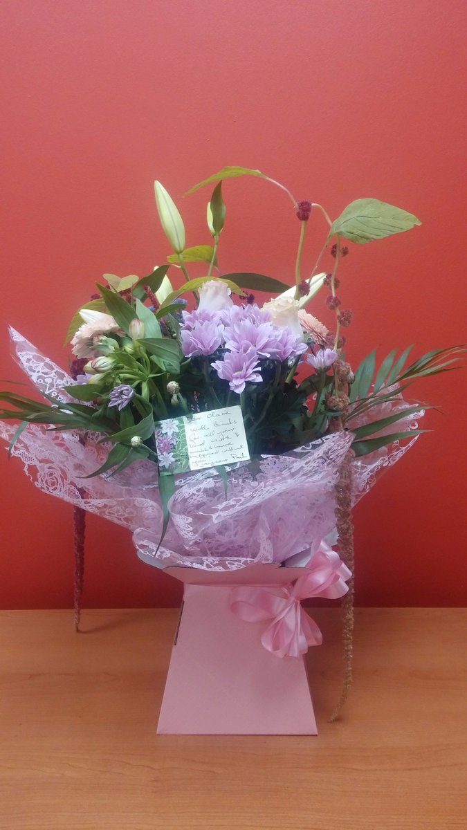 wprAlton's tweet photo. What a lovely surprise today - flowers sent to the office for Clare from very happy vendors.  Thank you so much Paul &amp; Jayne #flowers #alton https://t.co/sEtQ1niEN1