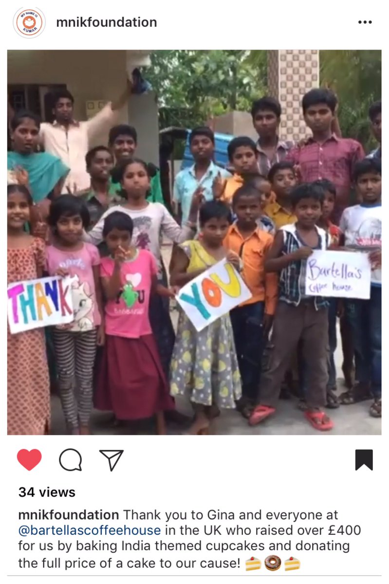 BartellasCoffee's tweet photo. How cute is this. You are very welcome guys @mnikfoundation (instagram) ✌️🙂 https://t.co/Xa6gowu25k