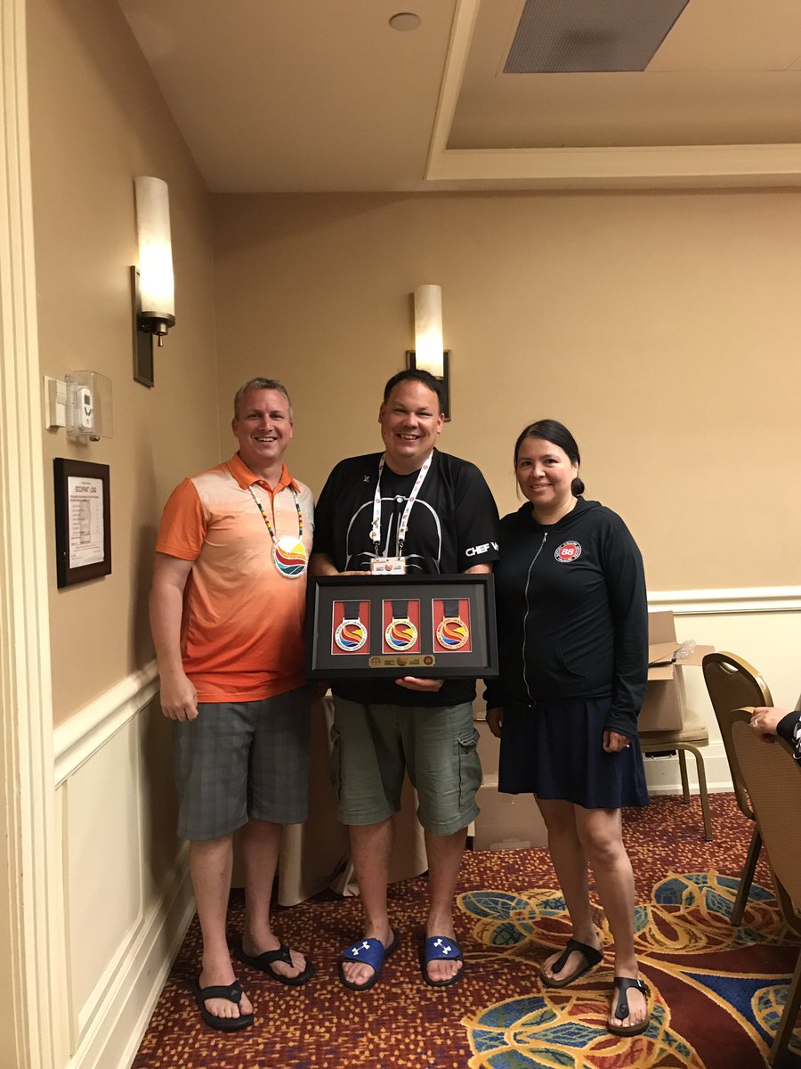 Special presentation from <a href="/naig2017to/">Toronto 2017 NAIG</a> to our Chef de Mission <a href="/CEO_ASRNB/">ASRnb</a> #fearthespear #Allone #team88