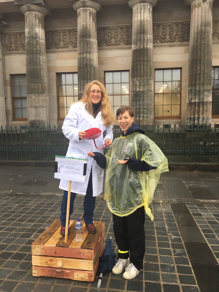 Listening to <a href="/ShazzaV/">Shazza</a> talk about placentas and tumours. #Soapboxscience