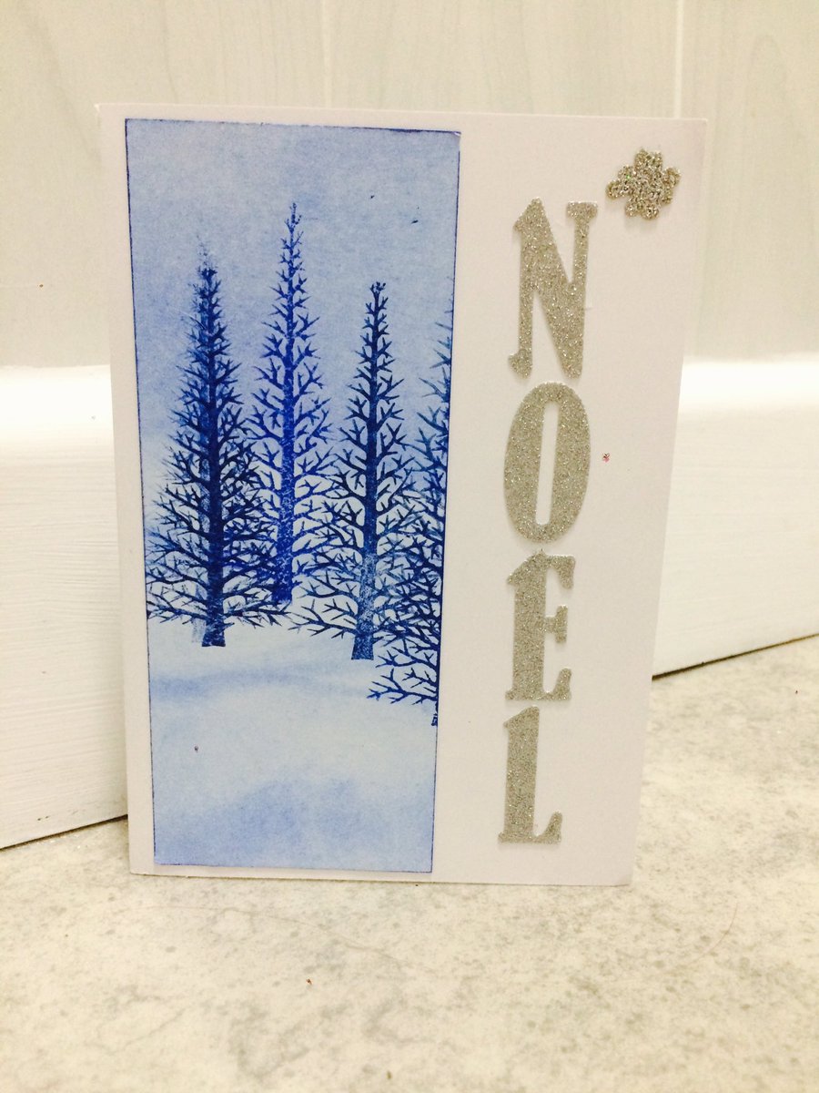 cardcreativity's tweet image. Noel card perfect for Christmas🌲blank inside