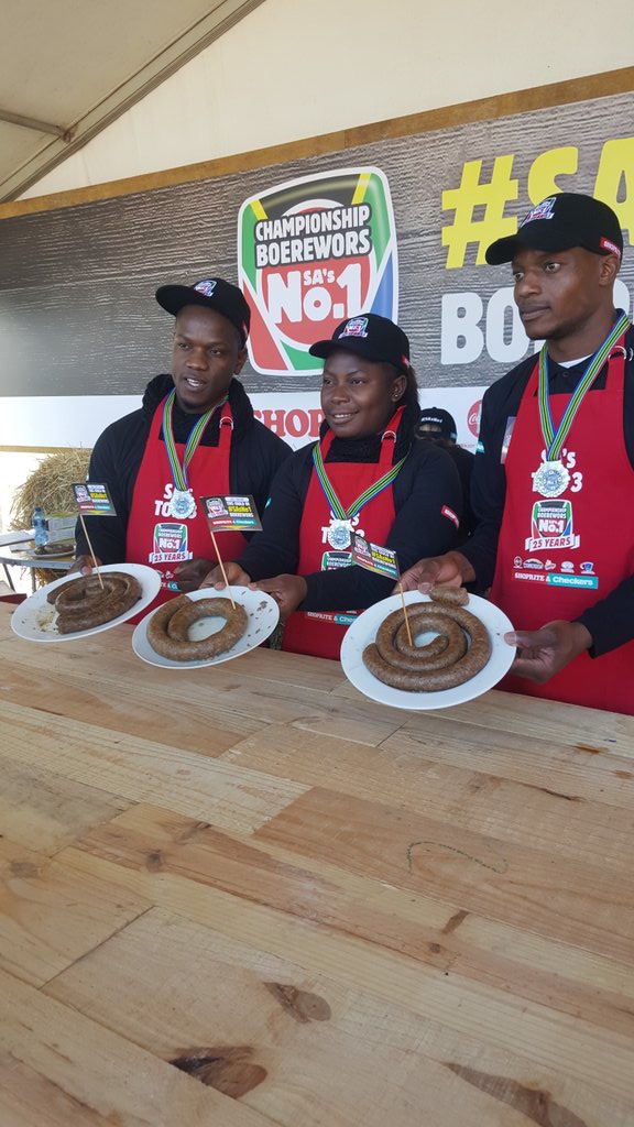 mzansicuisine's tweet image. HERE THEY ARE; The 2017 #ChampionshipBoerewors #Top3 Guess what?  They are all from Limpopo!  👐 #SAsNo1