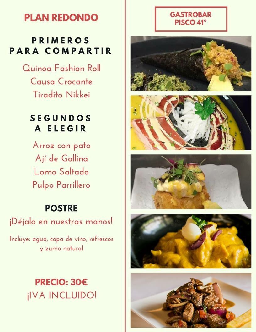 Pisco41's tweet photo. #FelizSabado últimas semanas con #PlanRedondo. Prueba nuestro menú degustación de fin de semana 😉 https://t.co/EnS9i4QLPv