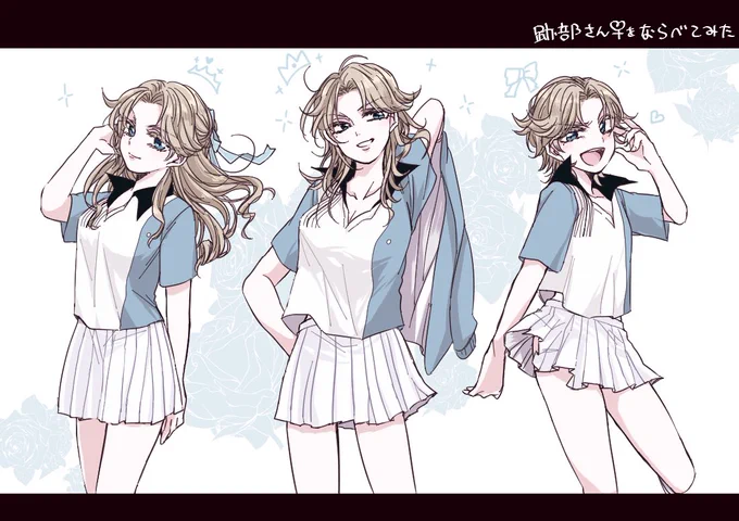 女体化跡部さん♀が大好きすぎるので3タイプご用意してみた♀♡♀にょたべ祭り♀♡♡一番人気はどの跡部さん♀かねえ🤔💕 