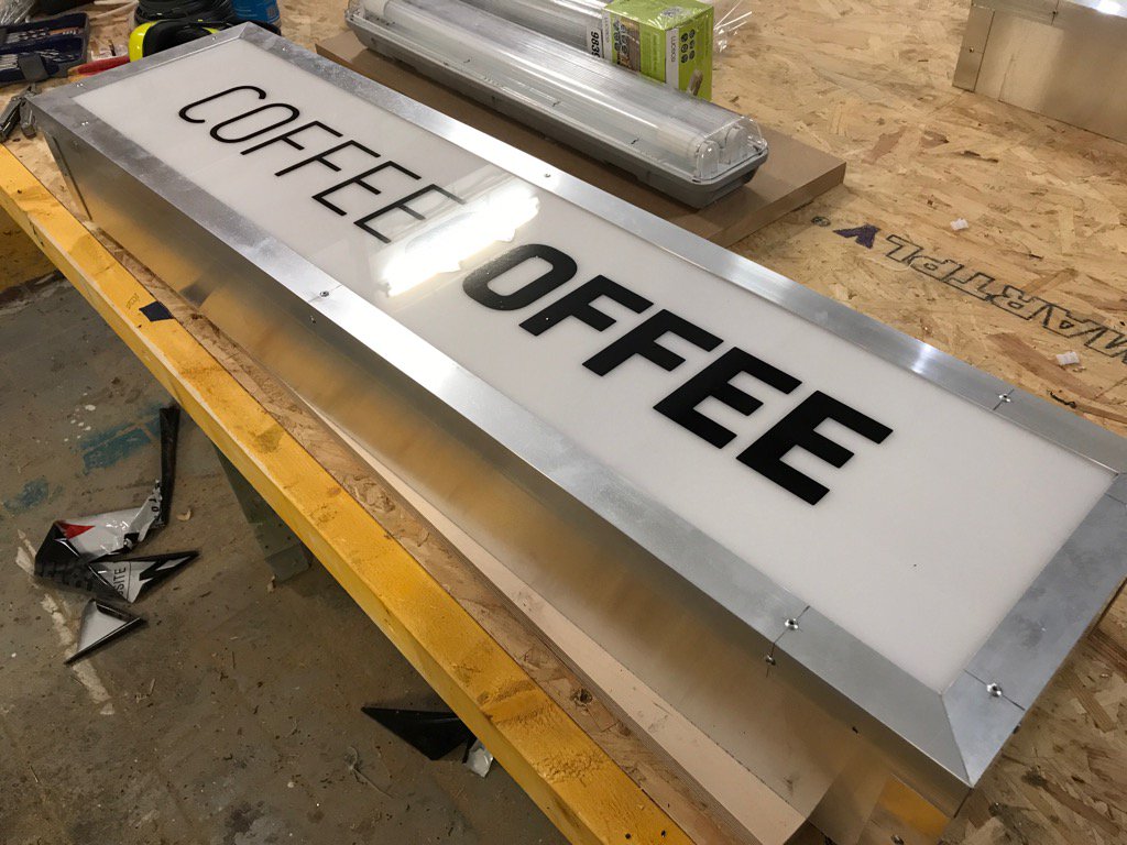 Richard mainly making light boxes today!