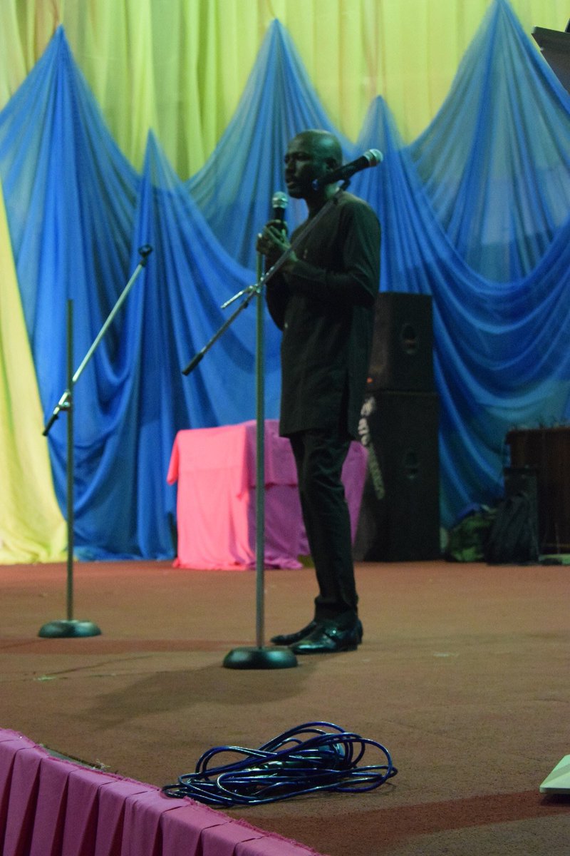 YELFoundation's tweet photo. Dipo Solimonu, a friend of the family speaking on the personality of Yasmin El-Rufai. And her dedication service! https://t.co/UTt1KBYH5Y