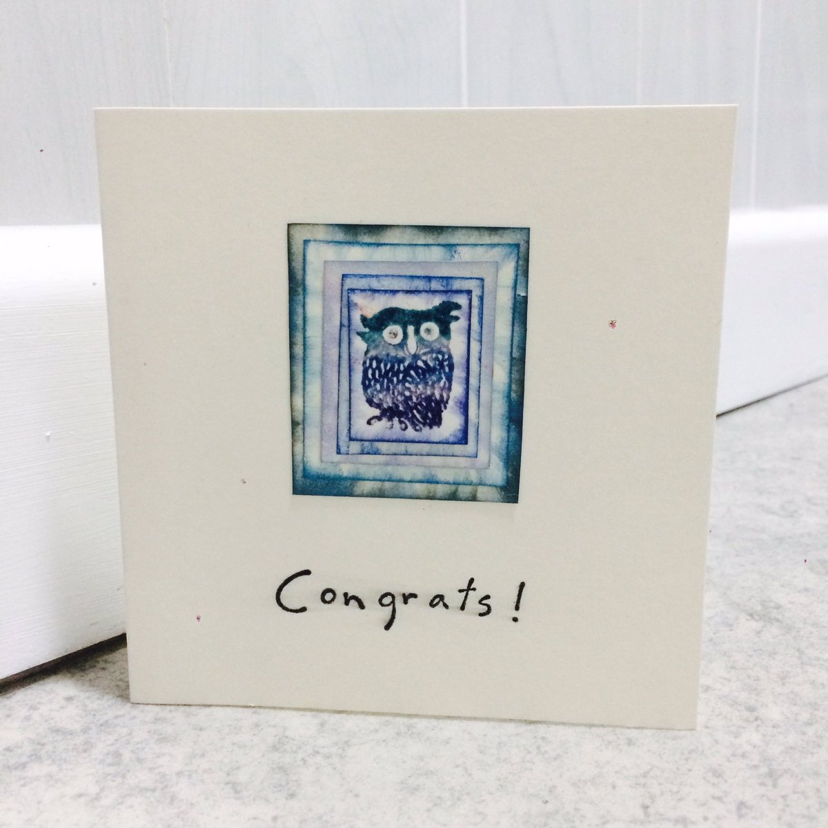 cardcreativity's tweet image. 🦉🦉🦉cute owl congratulation cards.