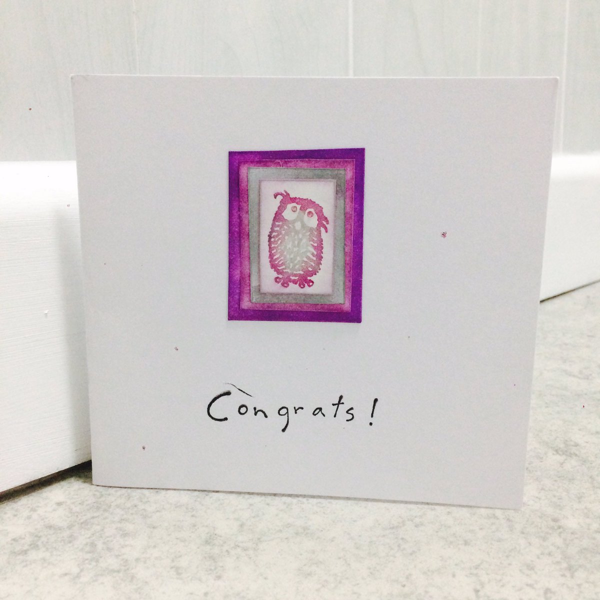 cardcreativity's tweet image. 🦉🦉🦉cute owl congratulation cards.