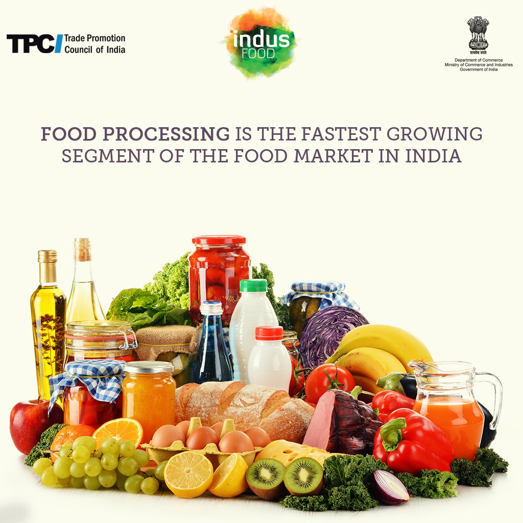 indusfoodshow's tweet photo. The #processed food bracket is gaining pace among other food categories of the #Indian Market. @DoC_GoI @CimGOI https://t.co/DX8ckQS6Fu
