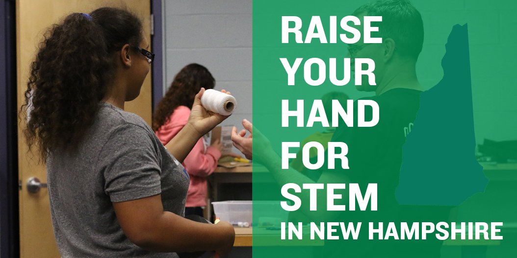 UNHExtension's tweet photo. Raise Your Hand for STEM by voting for #NH to win 100 free National Youth Science Day kits! #IM4STEM https://t.co/FPFTpQiDxq https://t.co/HatR5psadF