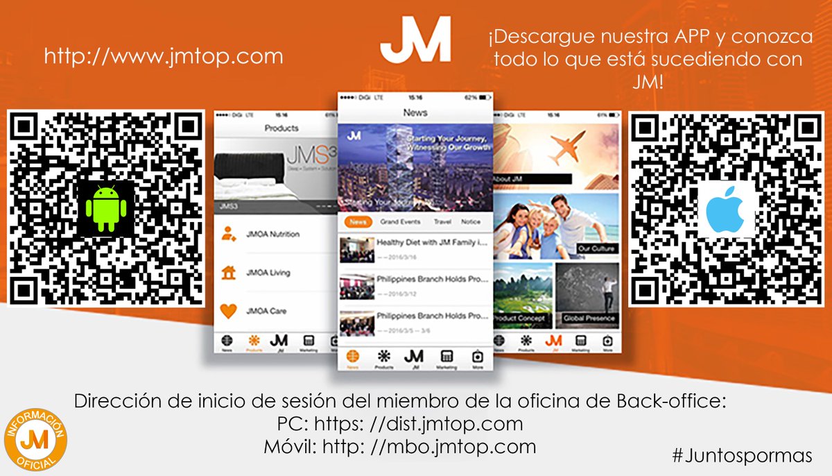 JMIVenezuela's tweet photo. Descarga nuestra APP y conozca todo lo que está sucediendo con JM!!! https://t.co/beqYmT0kkW #Juntospormas #JMIVenezuela #Salud #jm https://t.co/3bqYnQsXdA