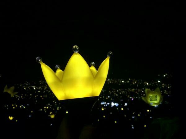 amateraci's tweet photo. Can we all appreciate how beautiful our lightstick is? I love how it makes a field of crowns and lightens up the whole area for our kings ♥ https://t.co/YXTSjXxvAK