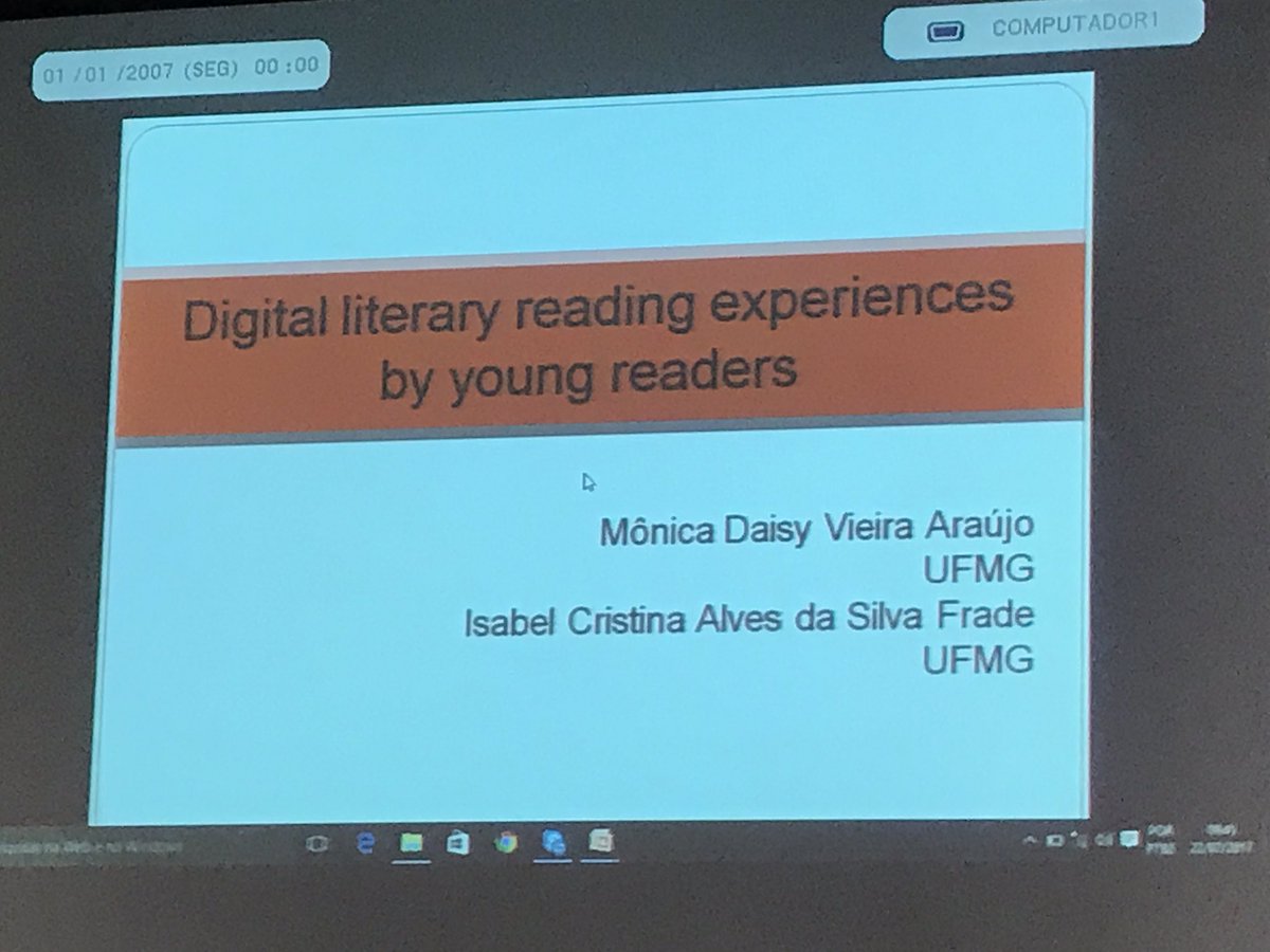 hkoenitz's tweet photo. #elo17 #elo2017 Monica Daisy Vieira Araújo reports on a study of Digital Literary Reading Experiences by Young Readers https://t.co/cFsvlQHljm