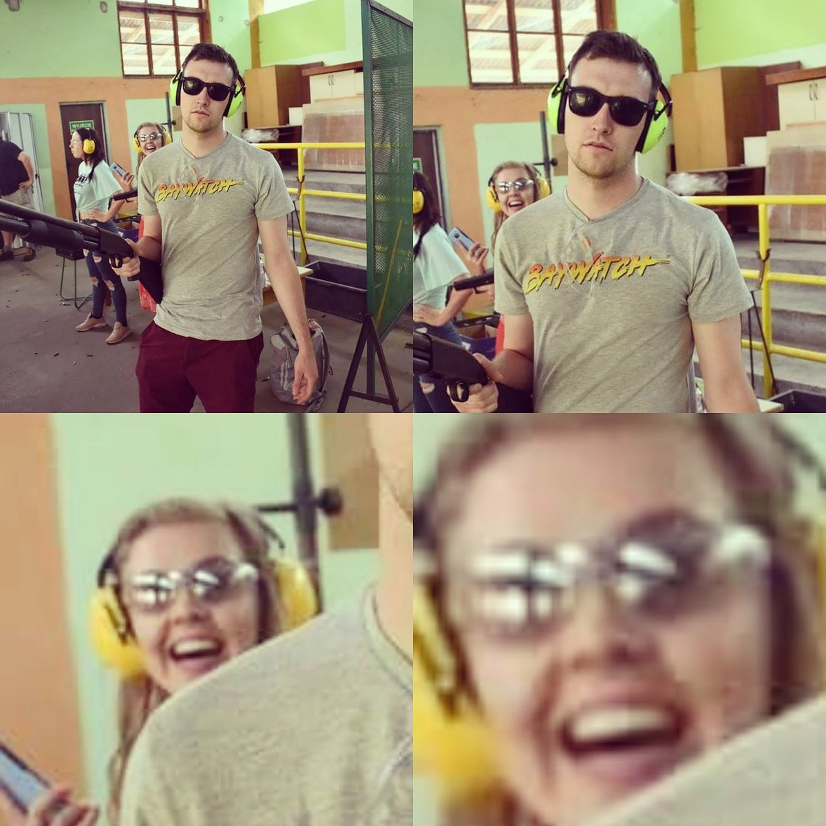 shannonLKeenan's tweet photo. Aw there I am fucking up @JellytheKelly91 life... and he's trying to be cool AF 🤣😂
#poland #photobomb #imgas https://t.co/zRGR1HIbz3