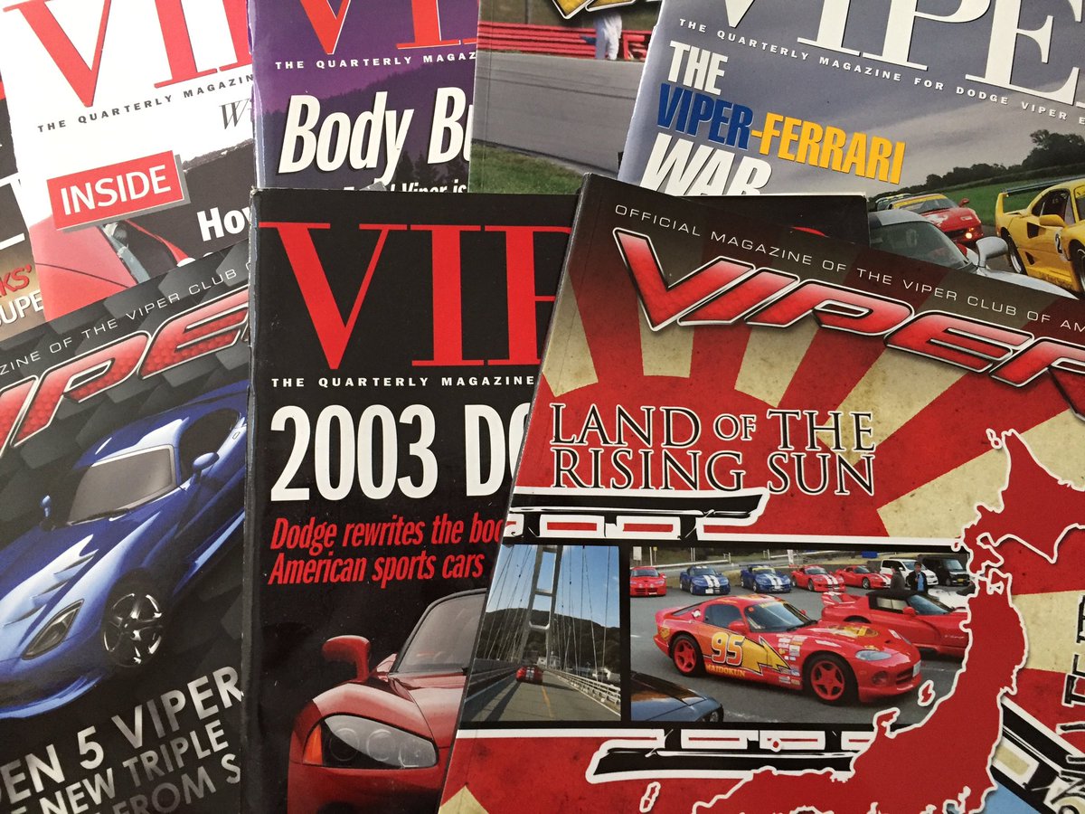 35 #Dodge #Viper magazines! Including te first one! Interested?