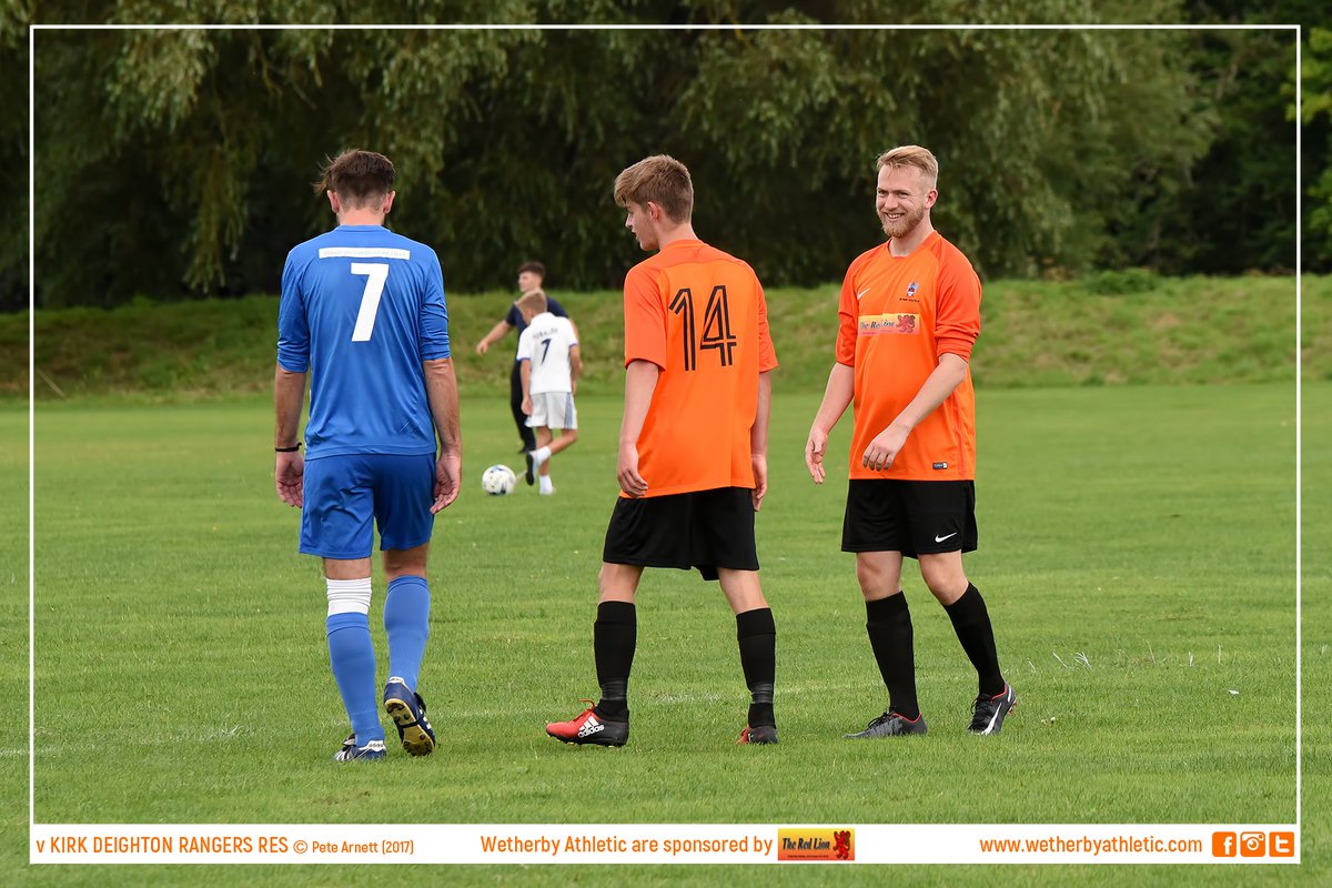 📸 PHOTO: Liam McEntee watches as his lobbed shot drops over the <a href="/KDRFC/">Kirk Deighton Rangers AFC</a> keeper and in. Wetherby Athletic are sponsored by <a href="/redlionwetherby/">David Holmes</a>
