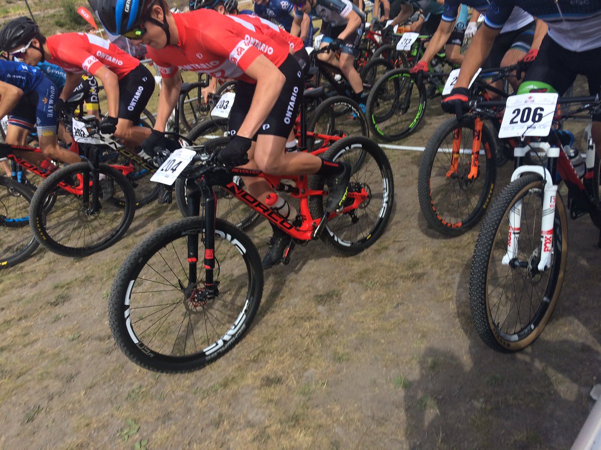 PeacockJosh's tweet photo. Canadian XCO Champs are underway here in Canmore. Junior/Cadet Men &amp; Women tearing up the course as we speak. #CanMTBChamps https://t.co/hunsxlLGUM