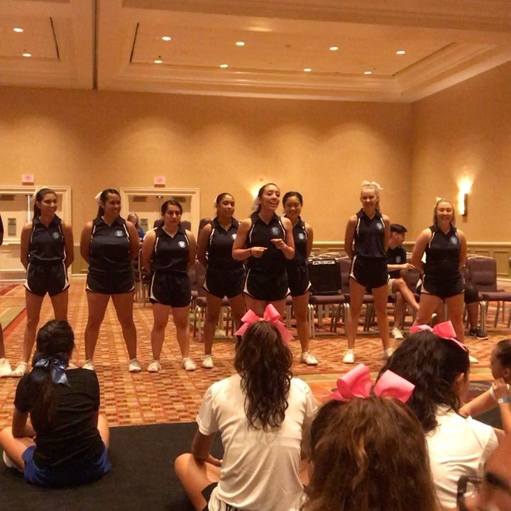worldccheer's tweet photo. Day 2 of Novice stunt class! HAVING A BLAST!💙🌐 #WorldClassResortCamp #WCCheer #WCCamp #WCComp #WCChoreo #WorldClassSummerCamps #WorldClassS… https://t.co/OnKzoHn9R6