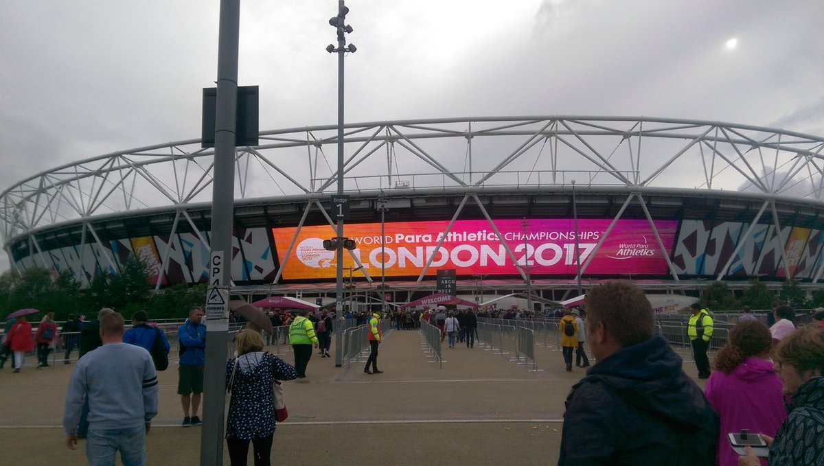 cherylvdunn's tweet photo. A nice way to spend a Saturday night @ParaAthletics #BeTheNext . Good luck everyone x https://t.co/QUgRvpvGK3