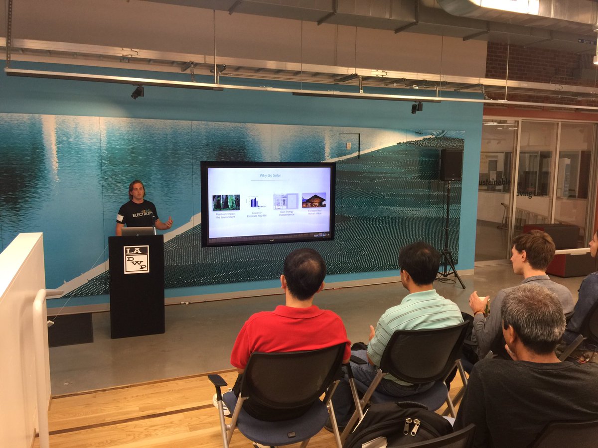 joinElectrum's tweet photo. The Blue Group is learning about #solarenergy from Chris Blevins co-founder of @PickMySolar https://t.co/WEl4g09AzJ
