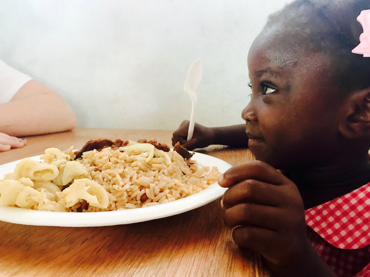 TheRoadToHope's tweet photo. There is nothing more satisfying than watching the students in Nordette eat a meal provided by the RTH! #useonlywhatyouneed https://t.co/rYf6RNOkRm