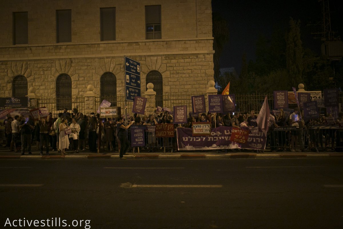 activestills's tweet photo. #NOW in #Jerusalem: Left-wing protesters call to end government incitement and provocations in #AlAqsa https://t.co/eZQugPFk1m