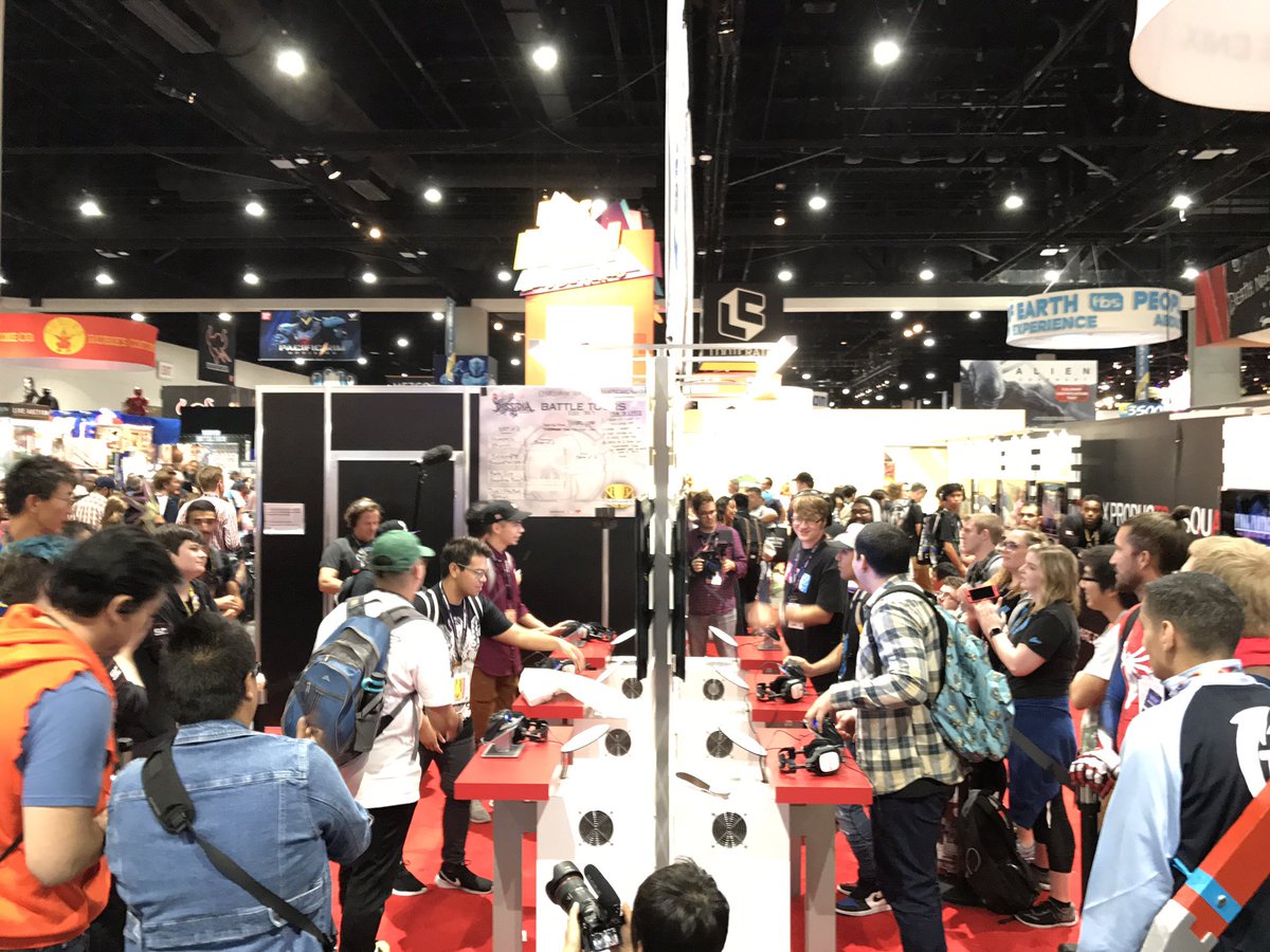 FinalFantasy's tweet photo. Come witness today's Battle Tournament @SquareEnix #SDCC2017 booth #3829! Check the site to see if there are any open spots! https://t.co/JnvsNXYgFI