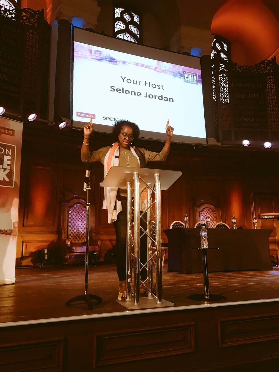 PremierRadio's tweet photo. Our final host for the evening, the one and only @SeleneCJordan #LondonBibleWeek https://t.co/MXTxUwsTmk