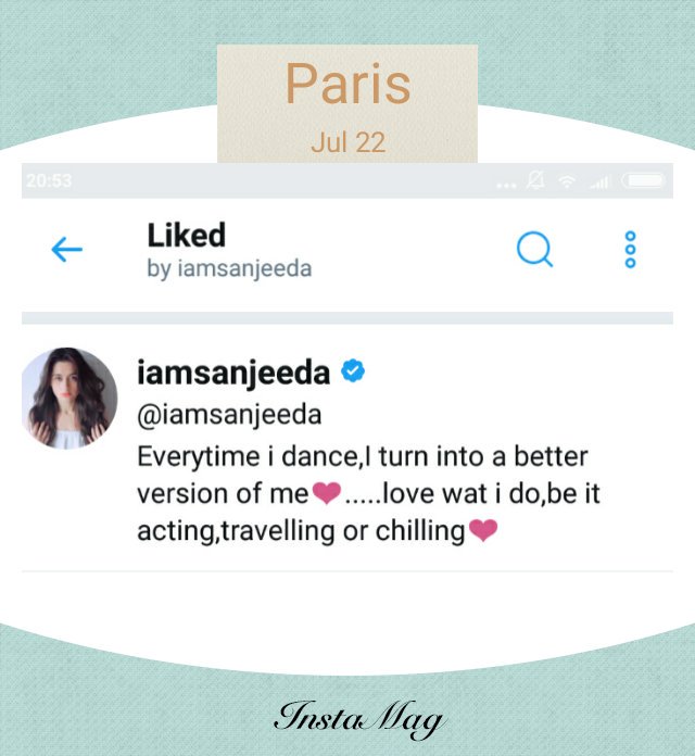 host2685's tweet photo. Thank u for the like #Sanjeeda #Sanjee #Sanju 💖💛💓 @iamsanjeeda https://t.co/KRvX2ZlcQg