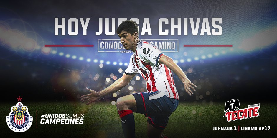 Chivas's tweet photo. 🇦🇹 ¡Llegó el día! 🙌 ¡Hoy juega el Campeón, hoy juega el más mexicano, #HoyJuegaChivas! 🇫🇷🏆⚽️ ¡Vamos Rojiblancos, con todo en el AP17! 👏👏 https://t.co/w6pAtq9bwQ