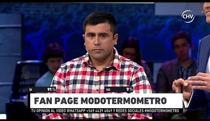 Negravillana's tweet photo. No cabe duda que Pablo Oporto es un extra más de @chilevision acá en #modotermometro https://t.co/HCek5RZ0WA