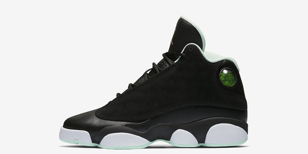 nikestore's tweet photo. The Girls' @Jumpman23 Air Jordan 13 'Black/Mint Foam'

Shop 🇺🇸 https://t.co/M3LbtlKMnV https://t.co/FrZlu0OrDc