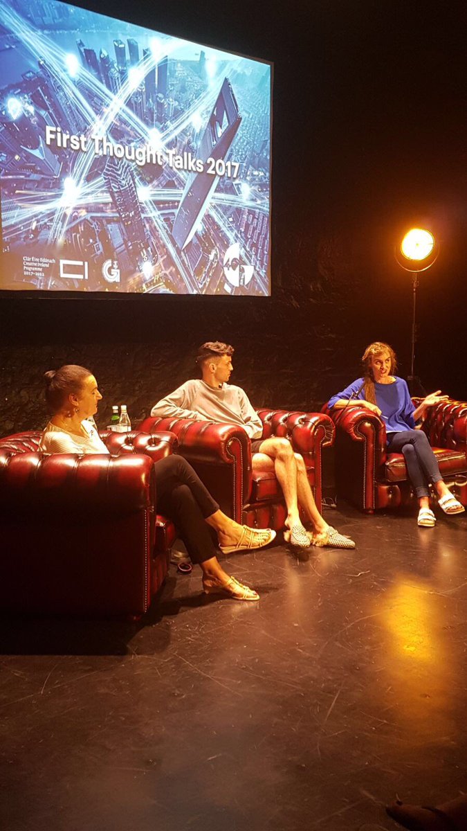 creativeirl's tweet image. Question: "Has technology caused the me in media?" @JamesKavanagh_ @nuigalway @GalwayIntArts #FirstThoughtTalk #GIAF17