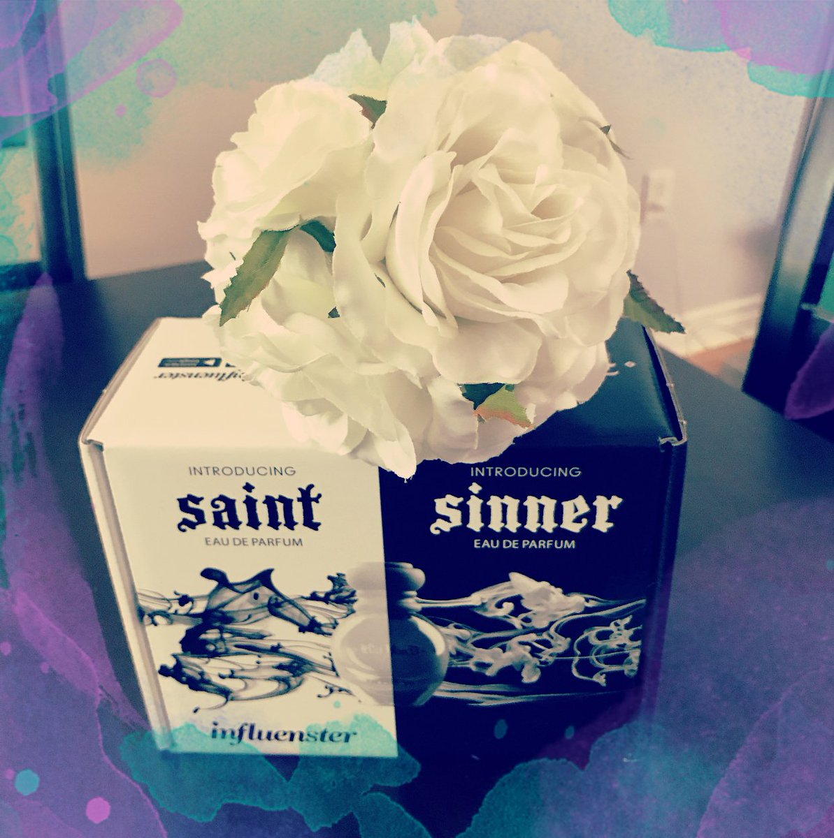LeslieVonBotox's tweet photo. So excited to try both of the new Kat Von D perfumes 'Saint' and 'Sinner' for FREE thanks #influenster https://t.co/s3YG0iBUsh
