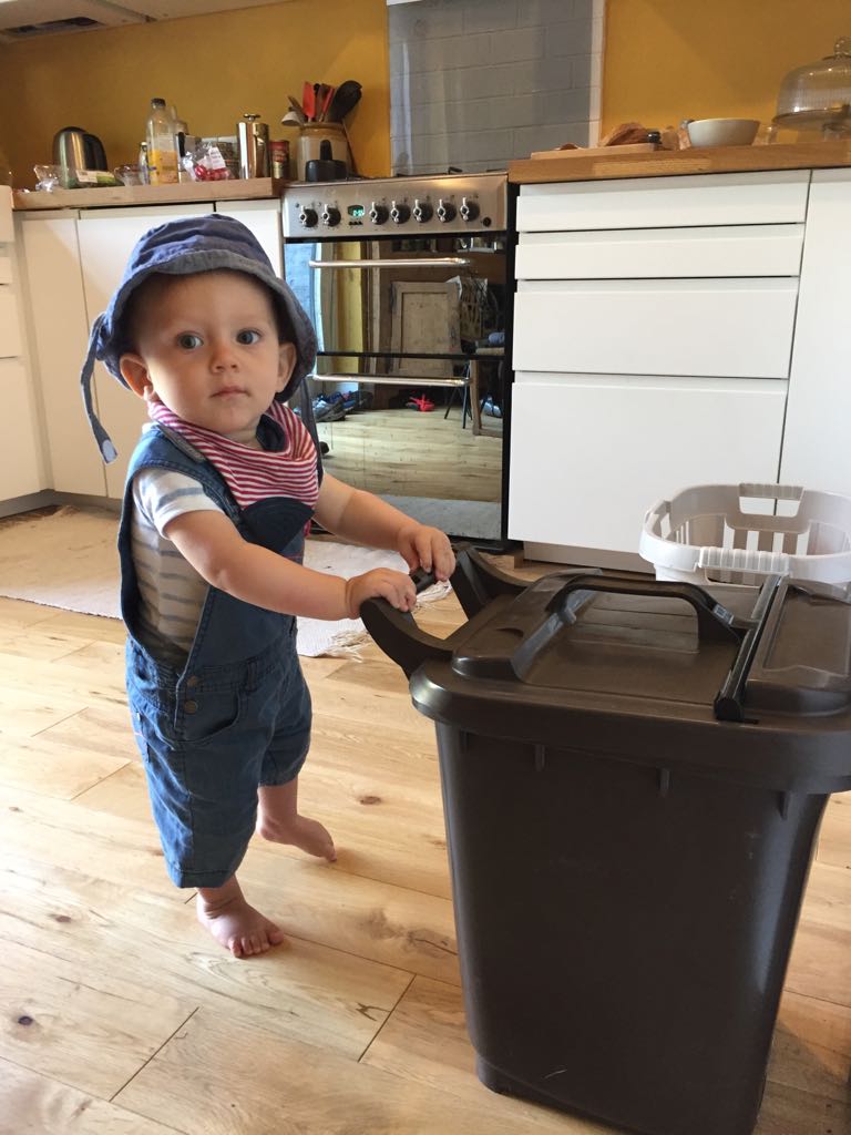 Debsybee's tweet photo. @wfcouncil thanks for the food recycling scheme, we're getting the younger members of the fam involved (perfect walker height!) https://t.co/XsMMrXP7xi