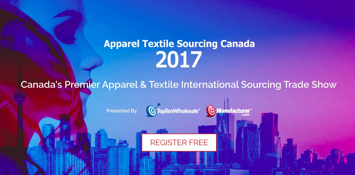 ATS_Tradeshow's tweet photo. Save YOUR Spot and get a free admission to the latest textile sourcing tradeshow in Canada!-link in bio
#ATSC2017 #ApparelTextileSourcing https://t.co/01M9tf00v0