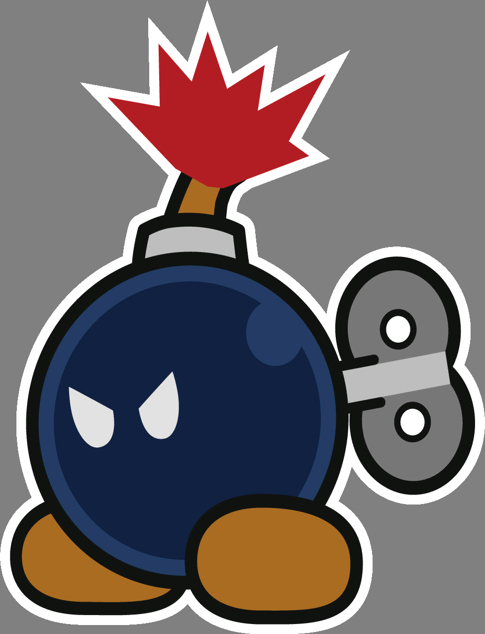 Download Supper Mario Broth on Twitter: "At 975x1273 pixels, this Big Bob-omb sprite from Paper Mario ...