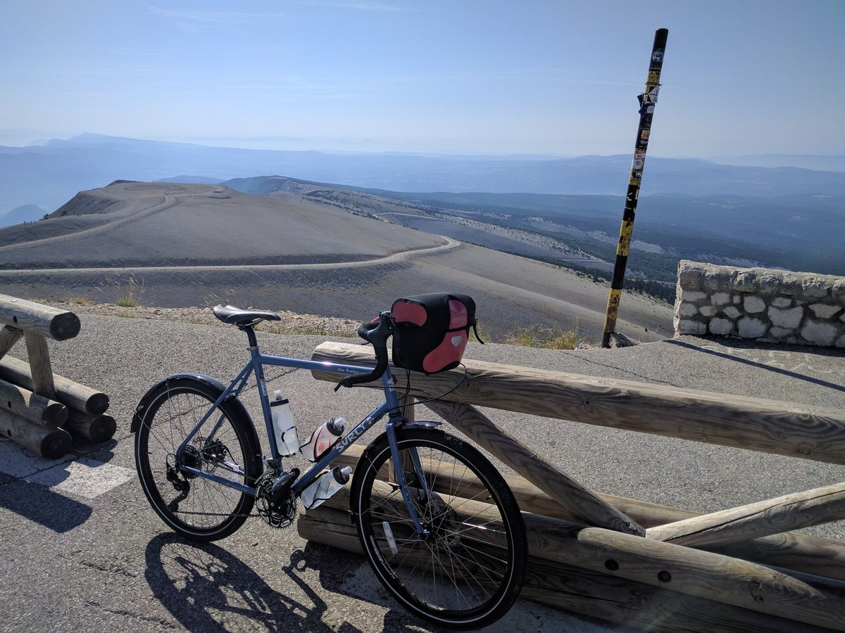 Thanks <a href="/CycleHeaven/">Cycle Heaven</a> for the Surly, loving the Disc Trucker. Fantastic tour in the Alps and amazing ride up Mont Ventoux this morning.