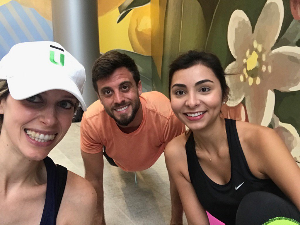 theunderlinemia's tweet photo. #Underfit #yoga makes you smile. Going on now @BrickellCityCtr @BaptistHealthSF @JEB918 https://t.co/6PRSEonNFS