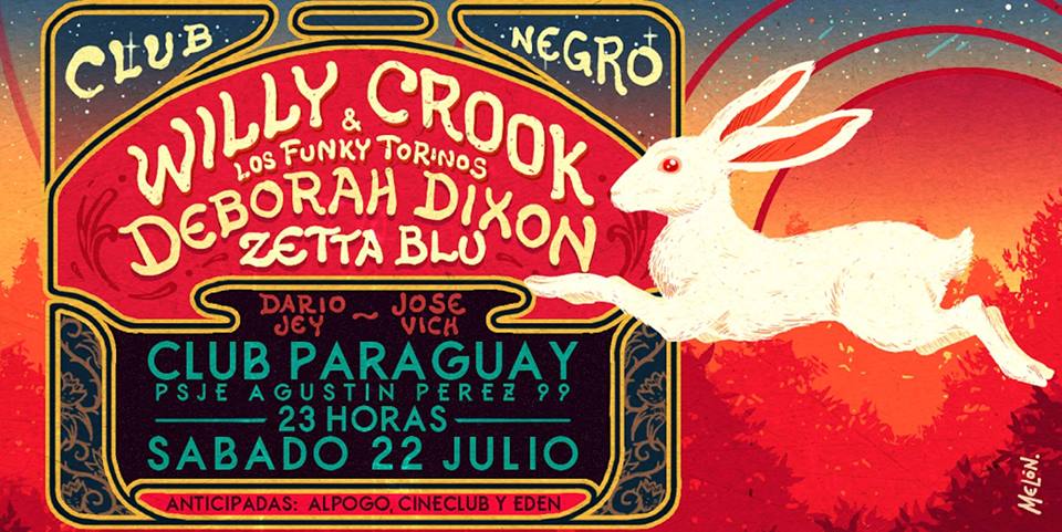 cordobagenda's tweet photo. #CórdobaCapital Este 22/07 llega #ClubNegro con @comocrook en  @Club_Paraguay .Anticipadas en 👉 https://t.co/BHD64y63vm https://t.co/OyJLRLkUP8