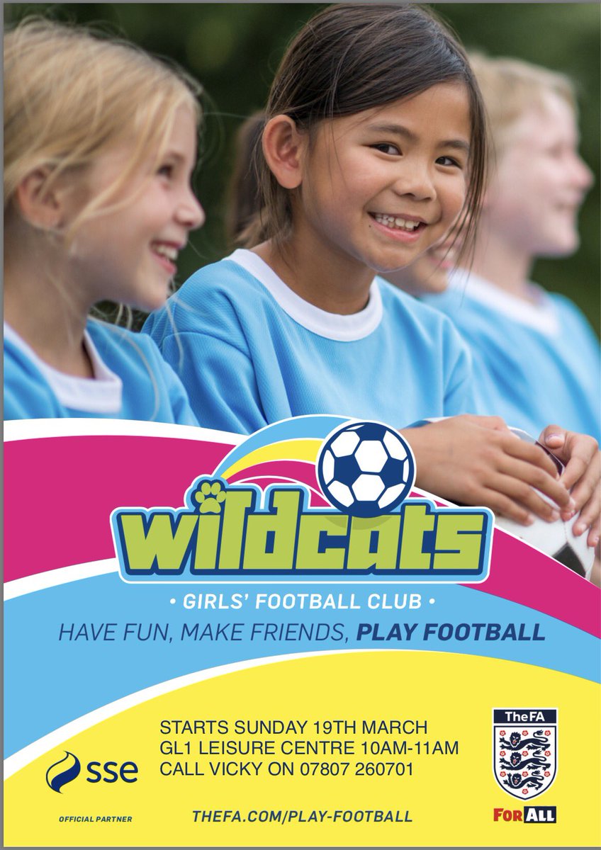 RisingStars1974's tweet photo. Join our #WildCats @GL1Leisure Sunday Morning  @GlosFA @GlosGirlsCan #GirlsFootballWeek @GlosCityLFC https://t.co/TEw1xYh4wR