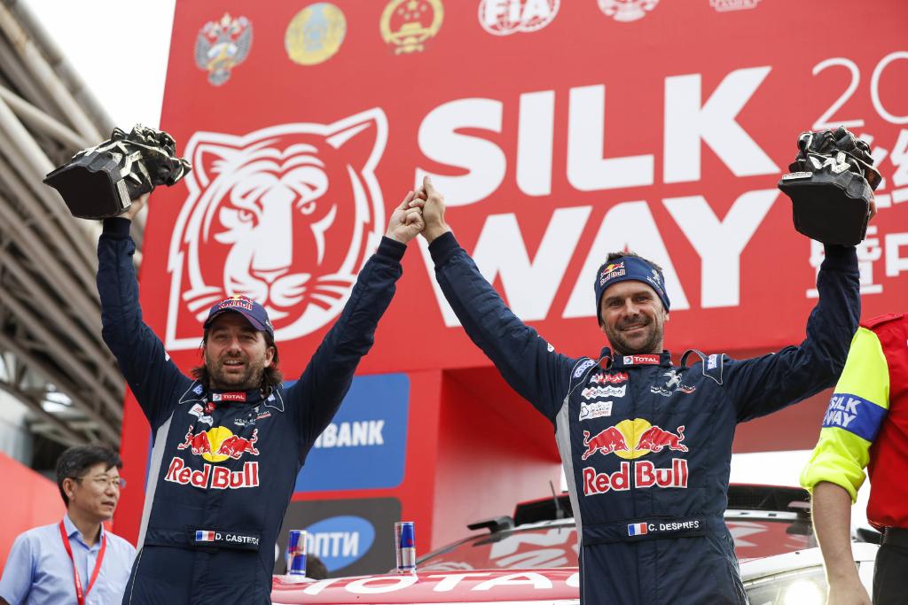 RBContentPool's tweet photo. Back-to-back #SilkWay2017 titles underline the #Dakar winning potential of @cyrildespres > text &amp; images for media https://t.co/NQSXe4EMyR https://t.co/bvbcAgfqwD