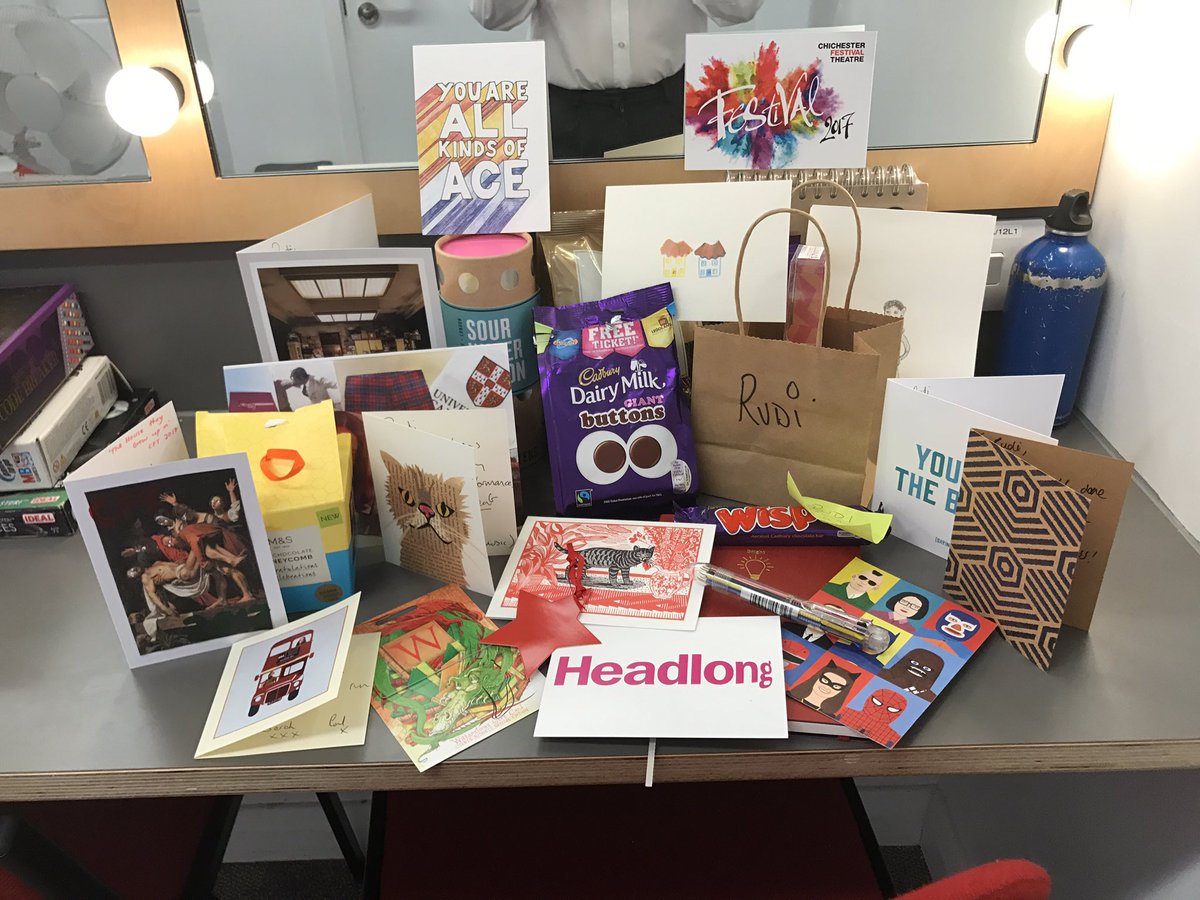 RudiMillard's tweet photo. Thnx so much for all the presents everyone xx @Samanthaspiro @_DanielRyan @daisyfaircluff @miche_greenidge @CorporateSizzle @MaryStockley https://t.co/6EVecBwlx9