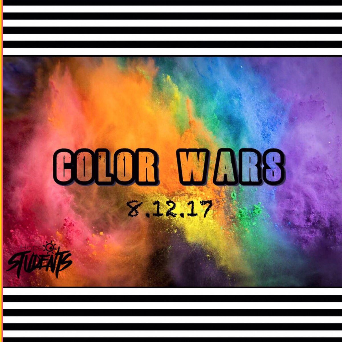 hopestudentsnj's tweet photo. COLOR WARS!!! Our dance battle last year was LIT! Who's going to be our dance champion this year? 8.12.17 at 1pm at Hope Cathedral! https://t.co/Ql4jzZiRJV
