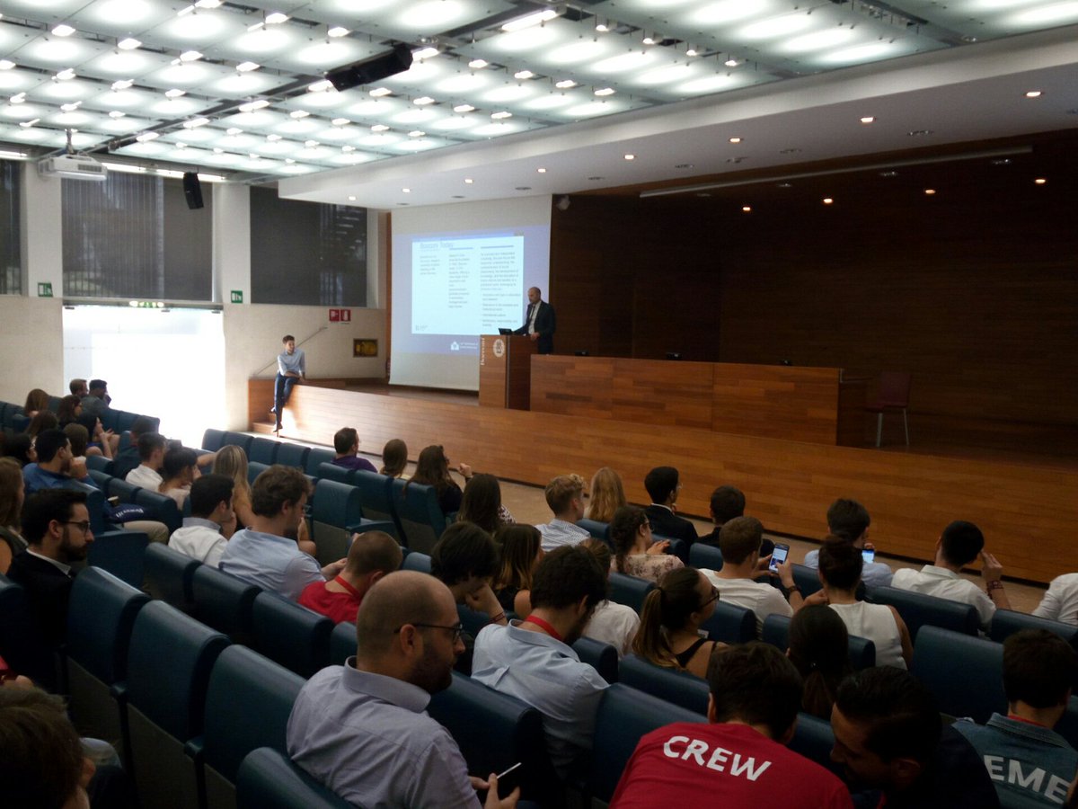 Paolo Cancelli, Director of the Student Affairs Division, talking about the history and programs of <a href="/Unibocconi/">Università Bocconi</a> at the #SJC17.